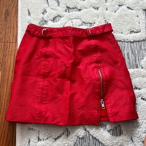 Free people red skirt